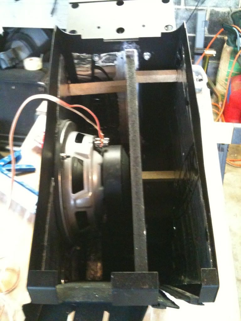 Tuffy Center Console 8" subwoofer project